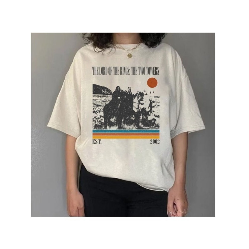 The Lord Of The Rings The Two Towers Shirt Classic Unisex Retro T-shirt